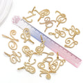 Gold-Tone Alphabet Letter Metal Charms with 26 Listed Options view 3