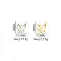 Crystal Butterfly Alloy Charm Pendants in Gold and Silver Tones view 5