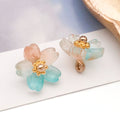 Ten-Color Translucent Five-Petal Glass Flower Charm Collection view 10