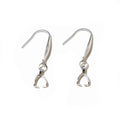 French Earring Hooks With Pinch Bails in Three Finishes view 2