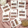 Gold Silver Mixed Geometric Huggie Hoop Earring Sets view 2