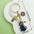 Cat Charm Keychains Featuring Black Cat Across 35 Pictured Variations view 4