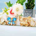 Crystal Butterfly Keychains in Blue and Pink plus Assorted Option view 4