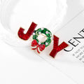 Red Green Ribbon Bow Enamel Metal Brooch Pin for Jackets and Lapels view 5