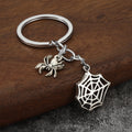 Halloween Spider Web Zinc Alloy Keychain Pendant Accessory