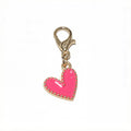 Colorful Enamel Heart Charms with Lobster Clasps in 11 Colors view 12