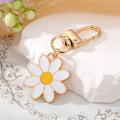 Gold Tone Colorful Whale Octopus Cat and Flower Clip Keychains view 5