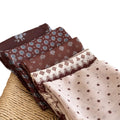 Brown And Black Geometric Print Lightweight Square Scarf view 5