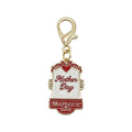 Mother Day Signboard Enamel Keychain Gold Lobster Clasp view 5