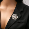 White Floral Brooch