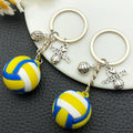 Volleyball, Soccer, Football and Tennis Ball Keychains, 4 Styles view 3
