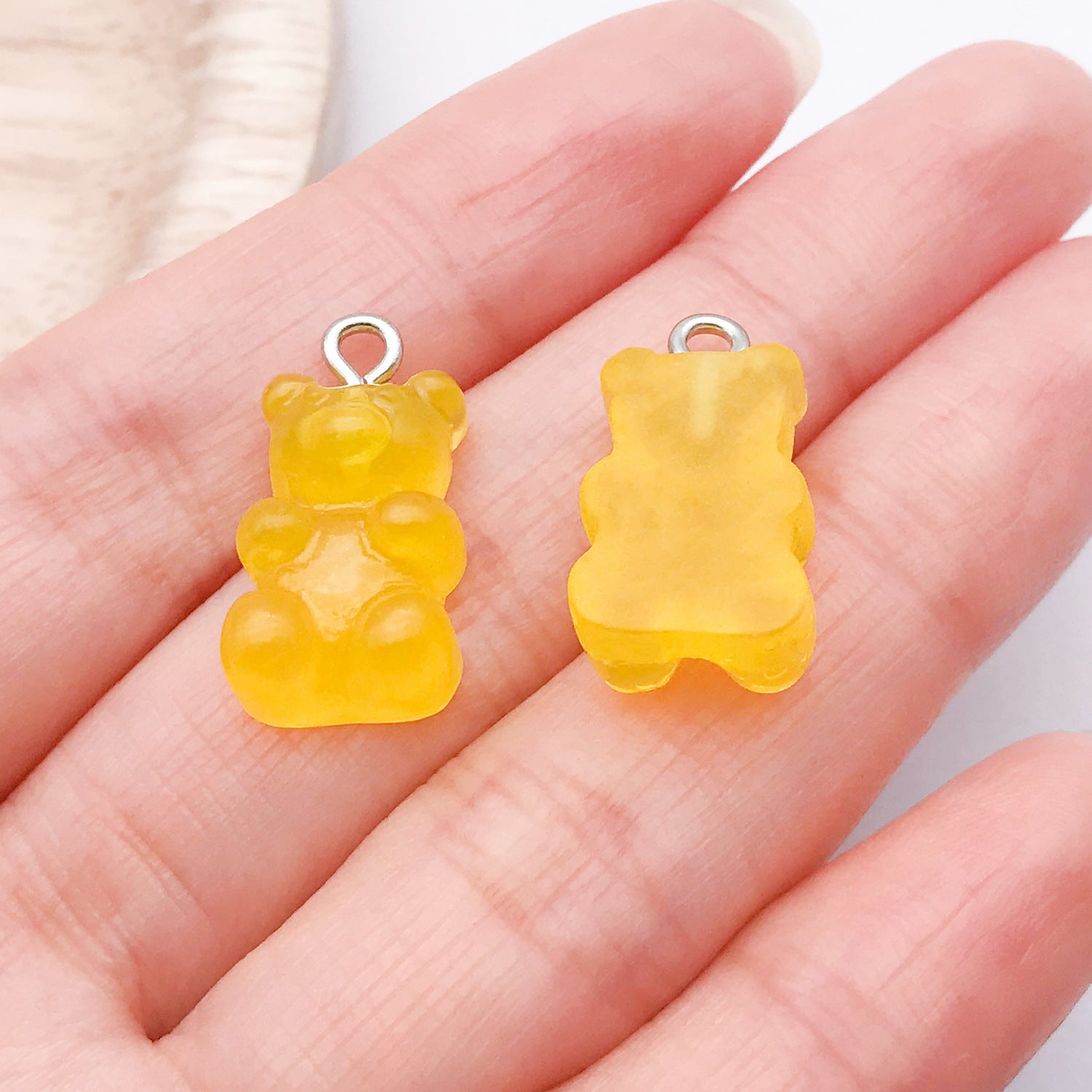 Resin Lollipop Heart Five Point Star Bear Charm Pendants for DIY Bracelet Necklace