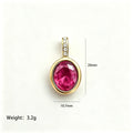 Gold Tone Chain Necklaces With Twelve Oval Birthstone Pendants view 8