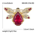 Crystal Bee Brooch With Large Teardrop Gem in Four Colors view 7