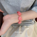Irregular Acrylic Oval Bead Stretch Bracelets 8 Colors view 3