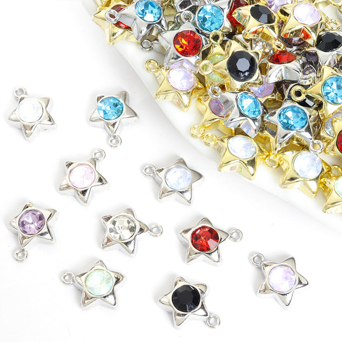 Crystal Star Jewelry Components For DIY Earrings And Bracelets Charms