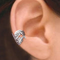 Openwork Swirl Ear Cuff Clips In Gold And Silver Tones view 1