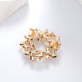 Butterfly Tassel Pearl Look Metal Brooch Pin for Jackets and Lapels view 2