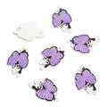Purple Winged Cat and Bat Enamel Alloy Charm Pendants view 9