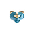 Orchid Enamel Flower Stud Earrings Open Rings Ten Styles view 5