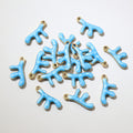 Tiny Colorful Enamel Coral Branch Charms in Nine Options view 11