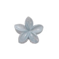 Four Blue And White Marbled Hair Claws In Standard Or Flower Shapes view 5