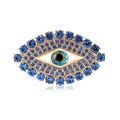 Crystal Eye Brooch In 4 Color Variants For Jackets and Scarves view 2