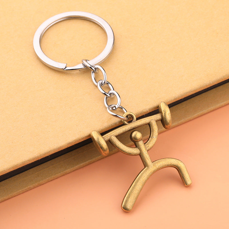 Sports Icon Metal Keychain for Cycling Running Basketball Gifts