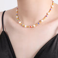 Gold Layering Necklaces Bracelet Butterfly Shell Bead Styles view 9
