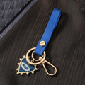 Gold Tone Wristlet Strap Evil Eye Charm Clip Keychains view 4
