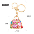 Gold Rhinestone Mini Handbag Keychains 3 Color Options view 2