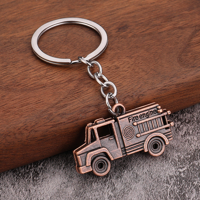 Large Truck Metal Keychain Vehicle Pendant for Car Keys and Bags