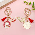 Cat Charm Keychains Featuring Red Blossom Across 17 Pictured Variations view 2