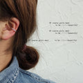 Silver Chain Link Open C Ear Cuff Clip No Piercing view 2