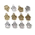 Openwork Paw Print Metal Pendant Charms in Two Finishes view 5