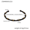 Z304 GoldBlack Bangle