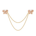 Pink Gold Tone Butterfly Four Designs Metal Brooch Pin view 7