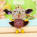 Crowned Flying Pig Keychains in Blue Purple Fuchsia and Red view 2