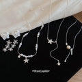 Silver Pearl Flower Necklaces And Floral Earring Pieces view 3