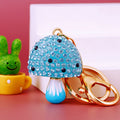 Jelly Crystal Mushroom Keychains in Five Colors plus Assorted Option view 1