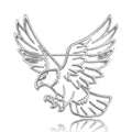 Openwork Flying Eagle Brooch in Gold or Silver Tone Metal view 5