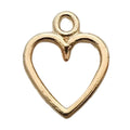 Yellow Heart and Letter Metal Charms with 26 Listed Options view 6