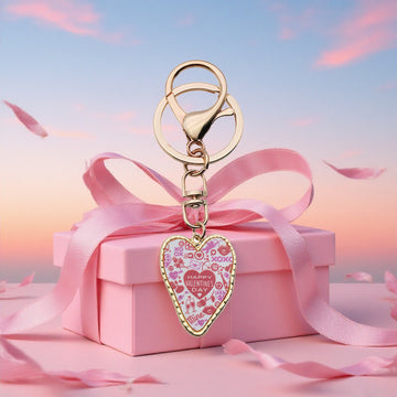 Four-Color XOXO Wine Glass and Double Heart Valentine Keychain Collection