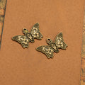 30x19mm Vintage Zinc Alloy Butterfly Charm Pendant