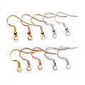 Fishhook Earring Findings With Coil and Loop in Multiple Finishes view 1