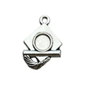 Antique Silver Graduation Theme and Graduation Cap Metal Charms with 27 Listed Options view 12