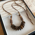 Bohemian Wood And Woven Pendant Cord Necklaces Pendant Jewelry view 8