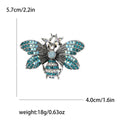 Detailed Crystal Bee Brooch in Five Rich Color Combinations view 8