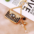 Jeweled Perfume Purse and Enamel Handbag Keychains in Eleven Colors view 7