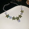Green Flower Necklace